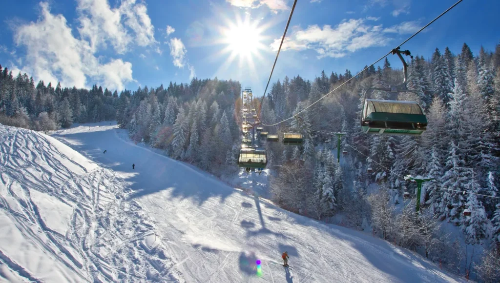 Cerkno ski resort sunshine