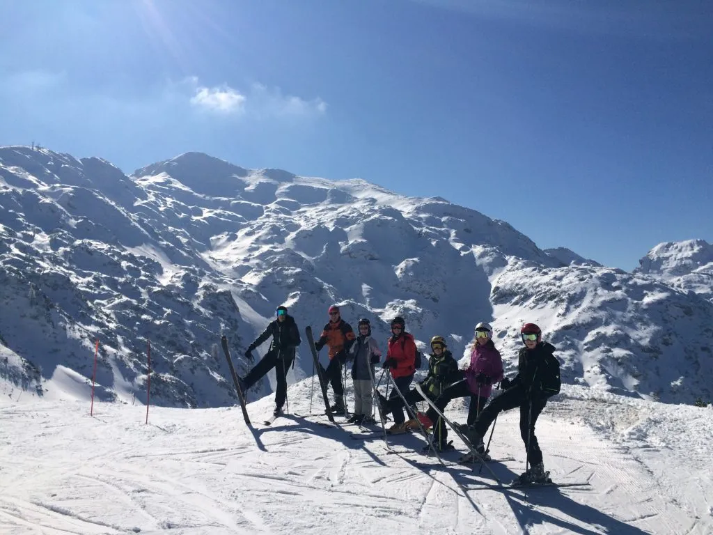 Ski-Gruppen-Spaß
